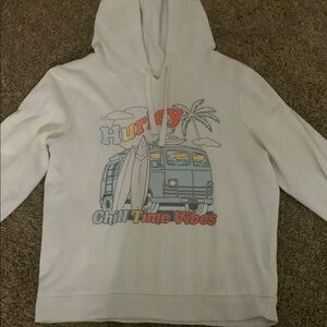 Hurley White Hoodie - Chill Time Vibes